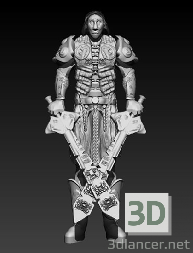 3d model El caballero oscuro - vista previa