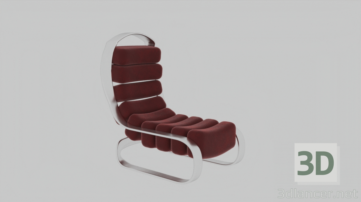 3d Armchair model buy - render