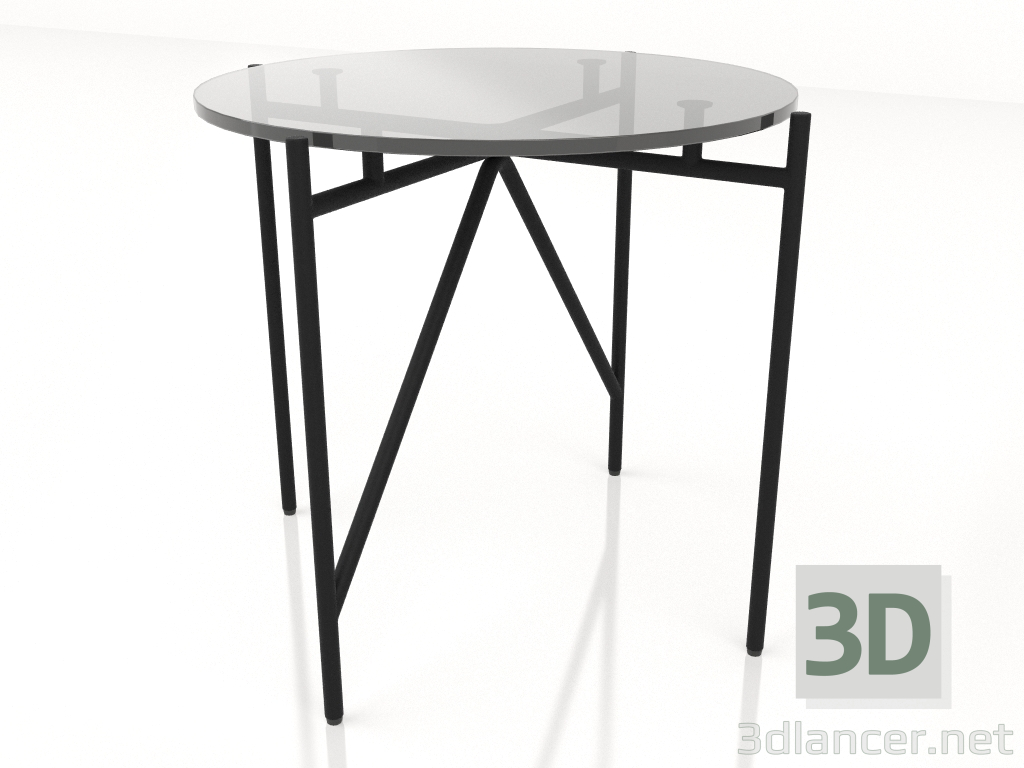 3d model A low table d50 with a glass top - preview