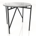 3d model A low table d50 with a glass top - preview