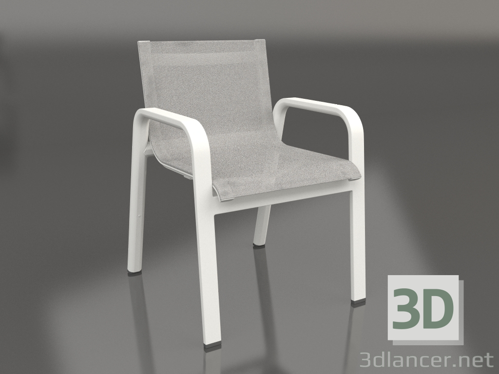 modello 3D Sedia club da pranzo (grigio agata) - anteprima