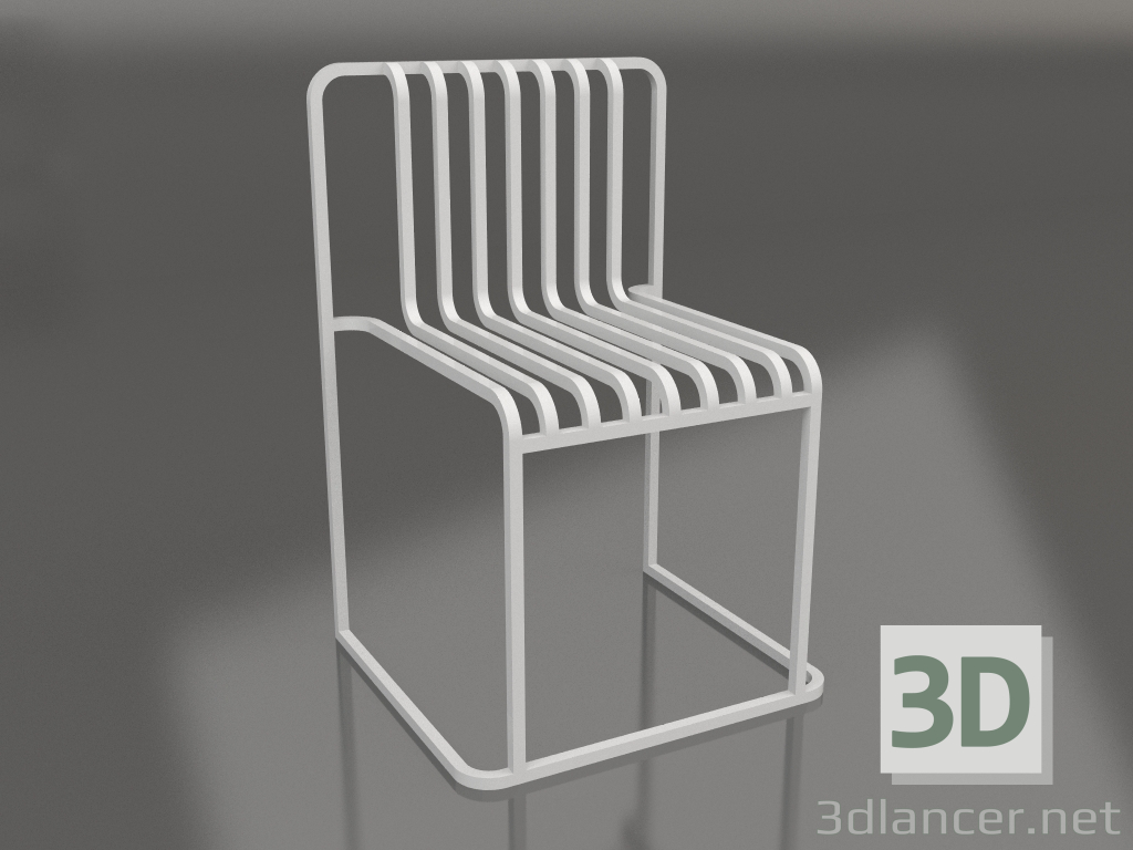 3d model Silla de comedor (gris) - vista previa