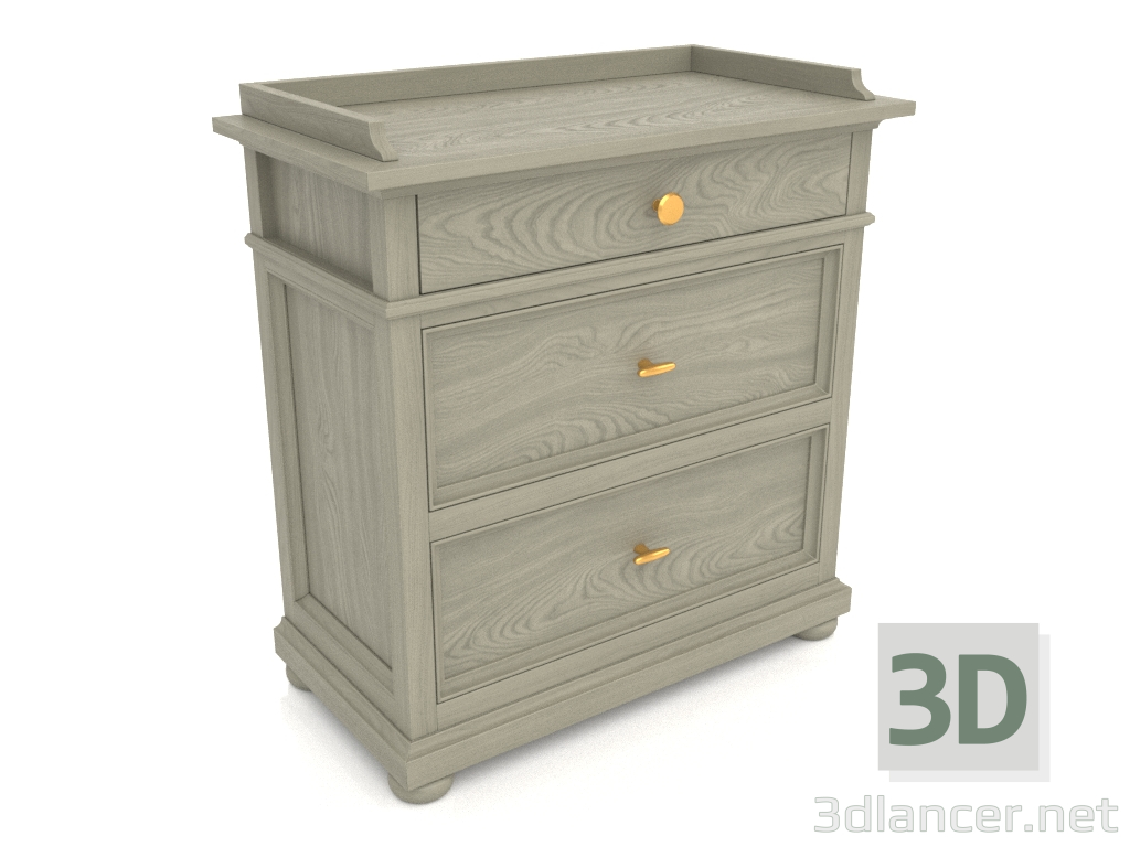 3d model Chest of drawers (1 section) - preview