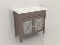 Sideboard Palermo 90 (heller Nussbaum)