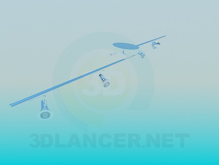 3D Modell Kaskade-Lampen - Vorschau
