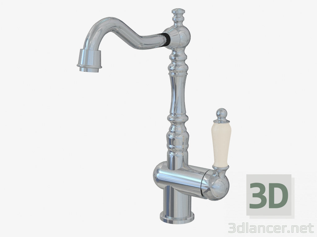 3d model Mezclador de lavabo en estilo clásico (08744) - vista previa