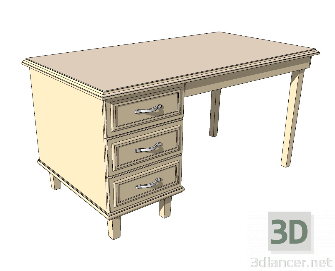 modèle 3D Bureau - preview