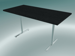 Mesa flip-top retangular com pernas em T (1400x700mm)