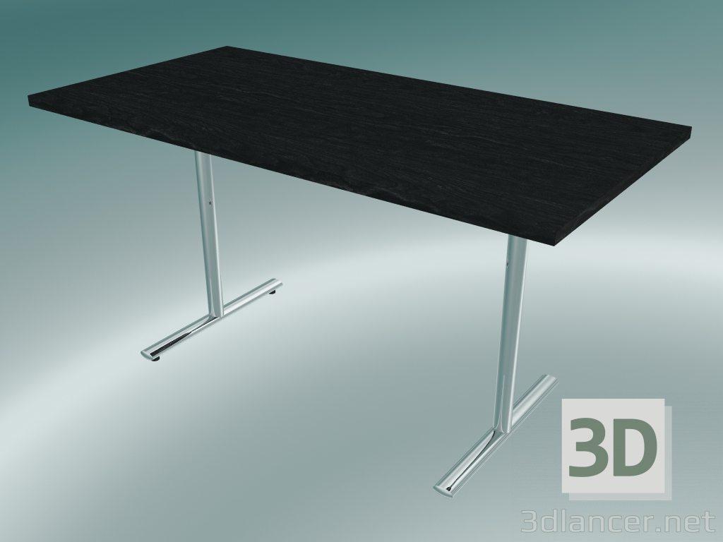 3d model Mesa abatible con patas en T rectangular (1400x700mm) - vista previa