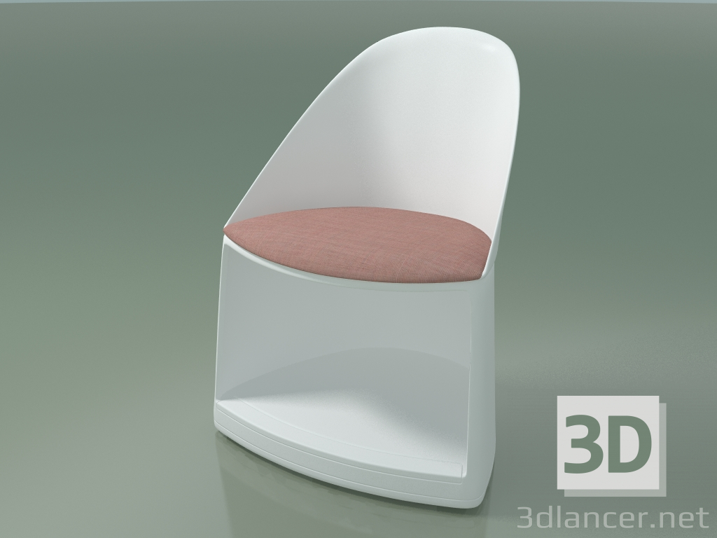 Modelo 3d Cadeira 2302 (com rodas e um travesseiro, polipropileno PC00001) - preview