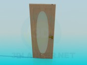 Porta interior com oval vidro fosco