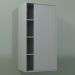 3d model Armario de pared con 1 puerta derecha (8CUCСDD01, Silver Grey C35, L 48, P 36, H 96 cm) - vista previa