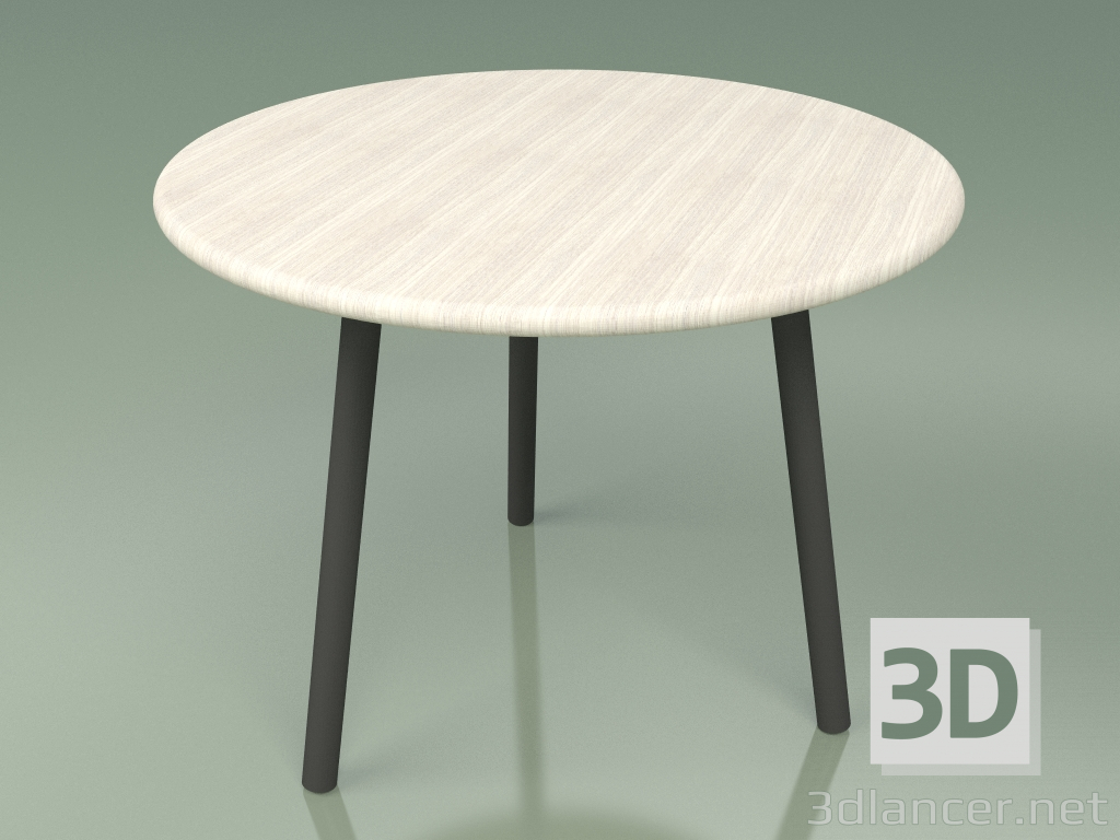 3d модель Стіл кавовий 013 (Metal Stone, Weather Resistant White Coloured Teak) – превью