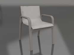 Fauteuil club de salle à manger (Gris quartz)