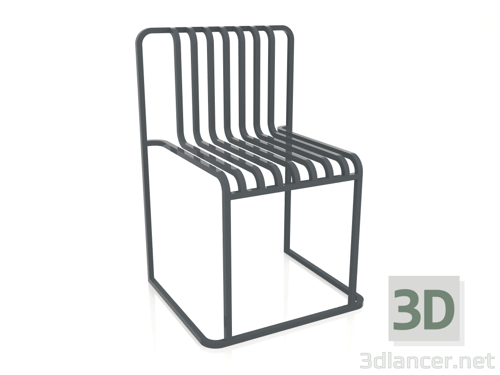 modèle 3D Chaise de salle à manger (Anthracite) - preview