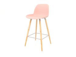 Bar stool Albert Kuip 75 cm (Old Pink)