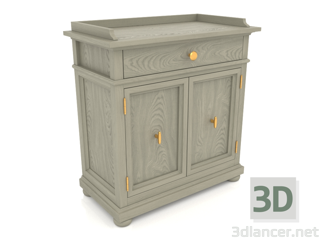 3d model Cómoda con puertas (1 sección) - vista previa