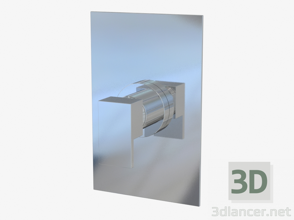 Modelo 3d Misturador para duche de instalação oculta (09955 + 20061) - preview