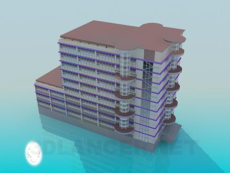 Modelo 3d Edifício - preview