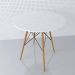 3d model Mesa redonda EAMES DSW D80 - vista previa