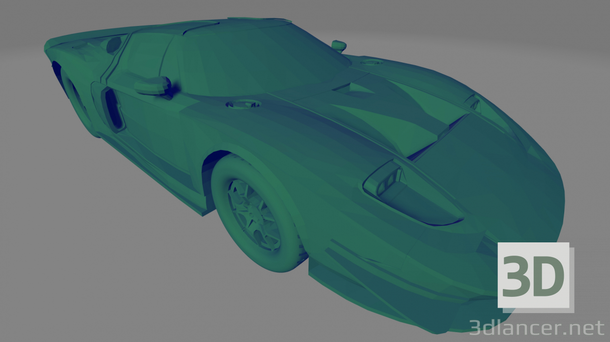 modèle 3D de Ford GT40 - Jouet à imprimer acheter - rendu