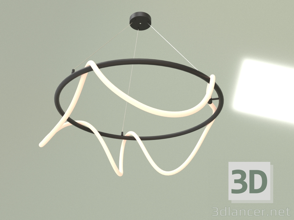 modello 3D Lampadario CORDA D800 4000K BK 10020 - anteprima