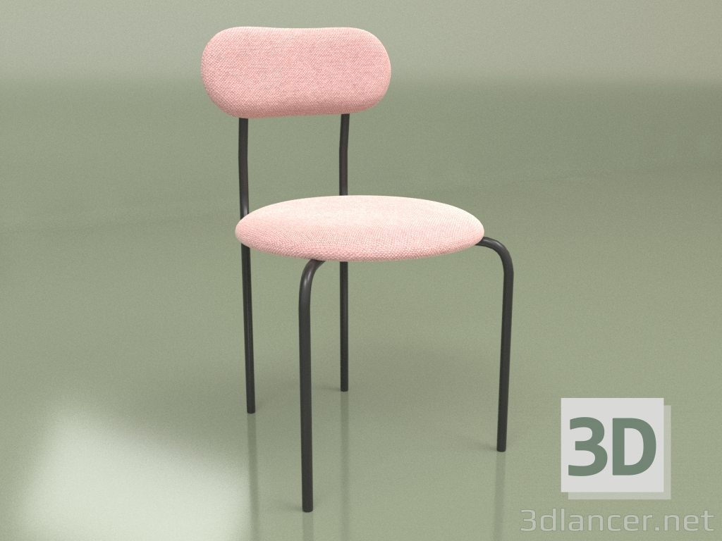 3d model Silla Cinco (negra) - vista previa