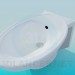 3D Modell Ovale Badewanne - Vorschau