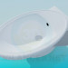 3d model Tina oval - vista previa