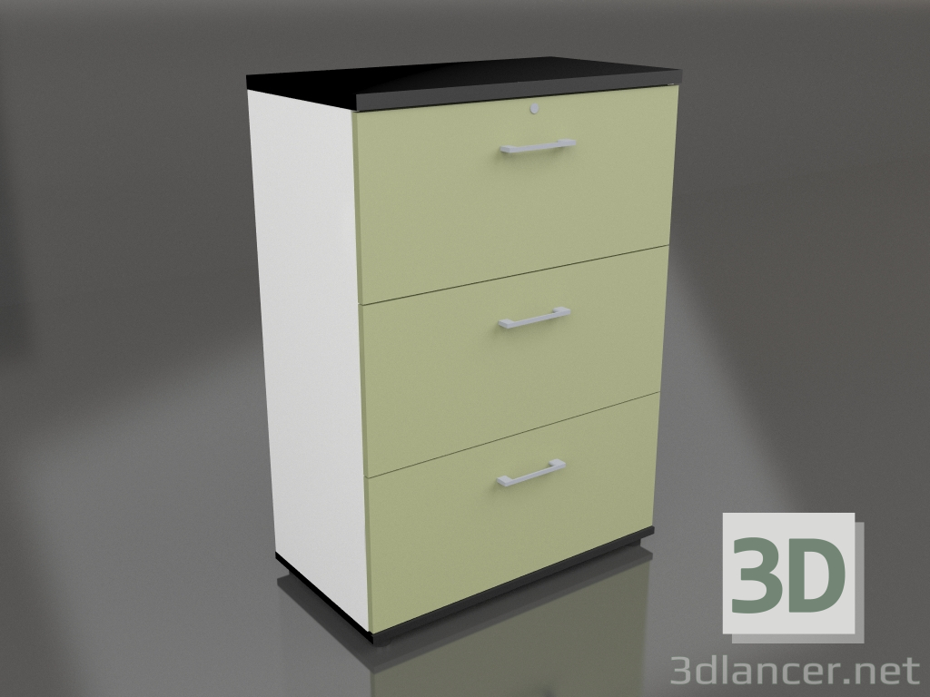 3d model Archivador Estándar A3F04 (801x432x1129) - vista previa