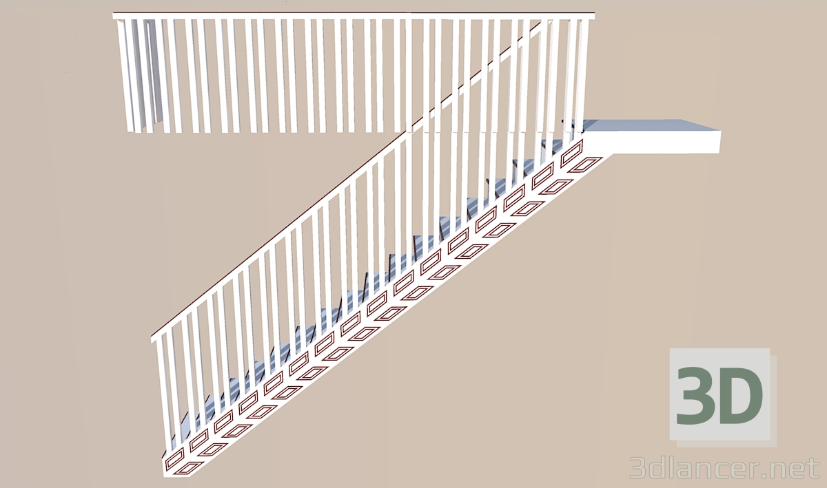 3d model Escaleras - vista previa