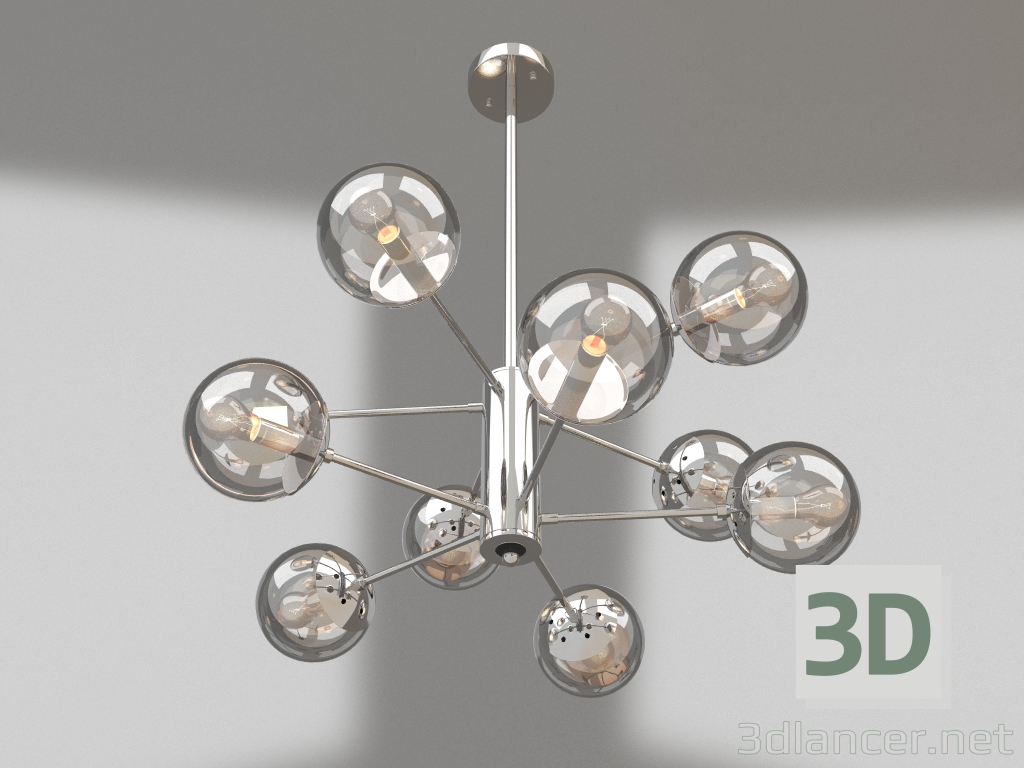 modello 3D Lampada a sospensione Richard (FR5596PL-10CH) - anteprima