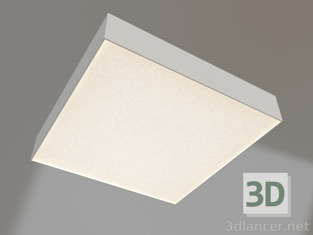 3d model Lámpara IM-QUADRO-EMERGENCY-3H-S350x350-33W Día4000 (WH, 120 grados, 230V) - vista previa