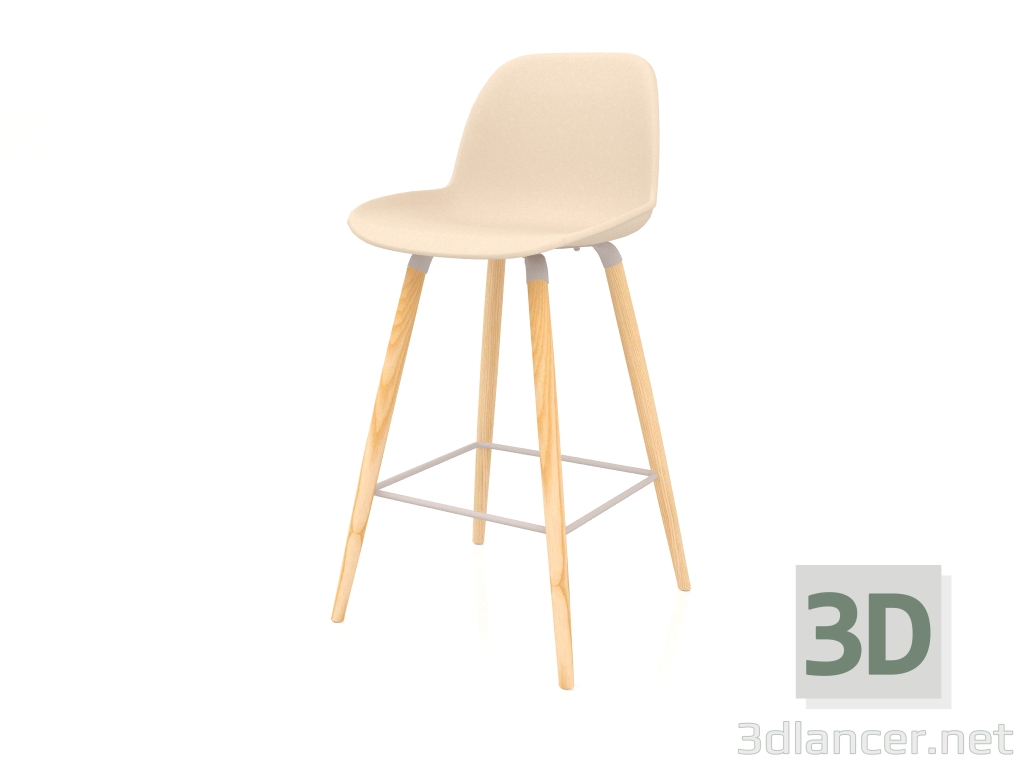 3D modeli Bar taburesi Albert Kuip 75 cm (Taupe) - önizleme