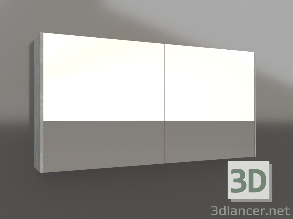 3d model Armario con espejo 120 cm (MOB0412+MOB0717BS) - vista previa