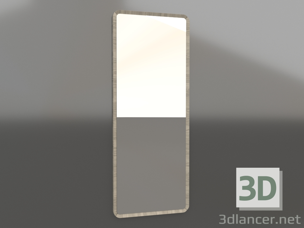 3d model Wall mirror 1800x700 mm (lightened oak) - preview