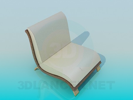 3d model Sillón bajo - vista previa