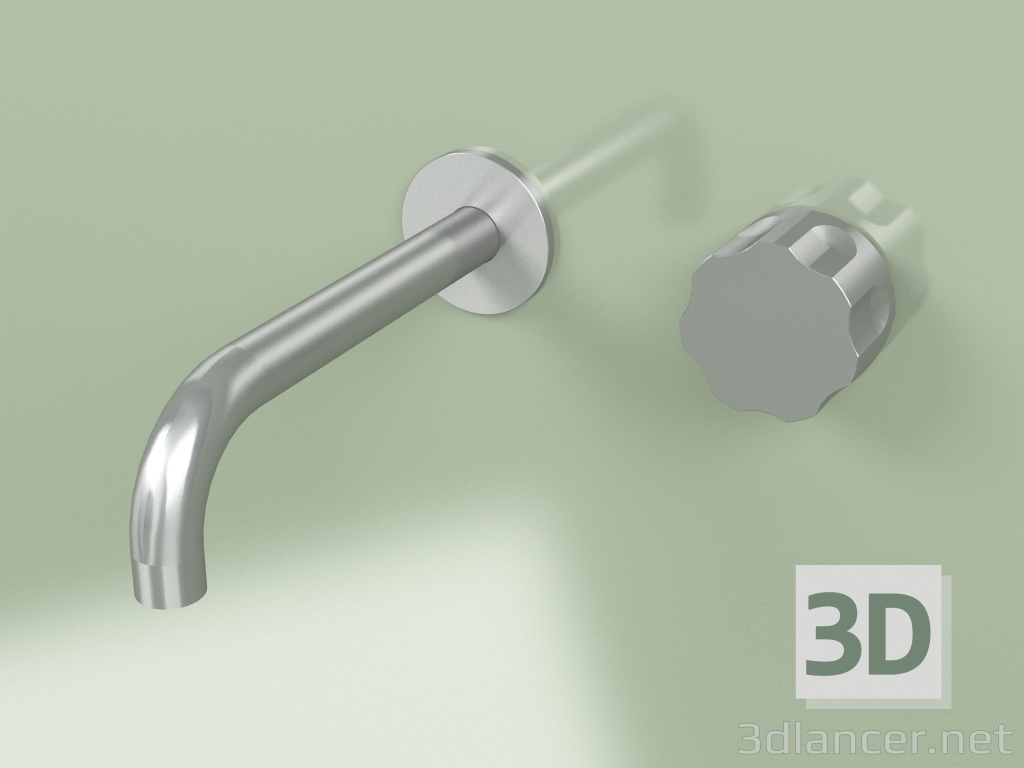 3d model Wall-mounted hydro-progressive mixer with spout (17 10 T, AS) - preview