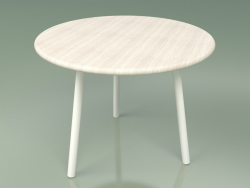 Стол кофейный 013 (Metal Milk, Weather Resistant White Coloured Teak)