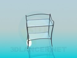 Stand with glass racks