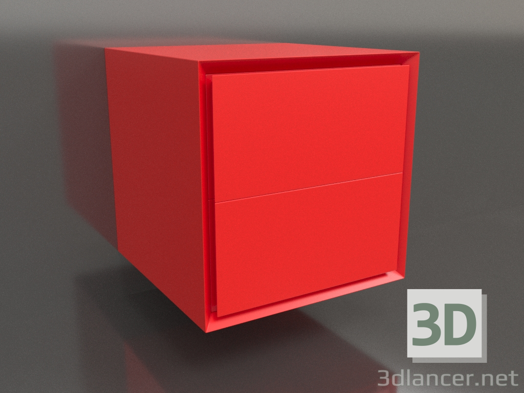 3d модель Тумба TM 011 (400x400x400, luminous orange) – превью