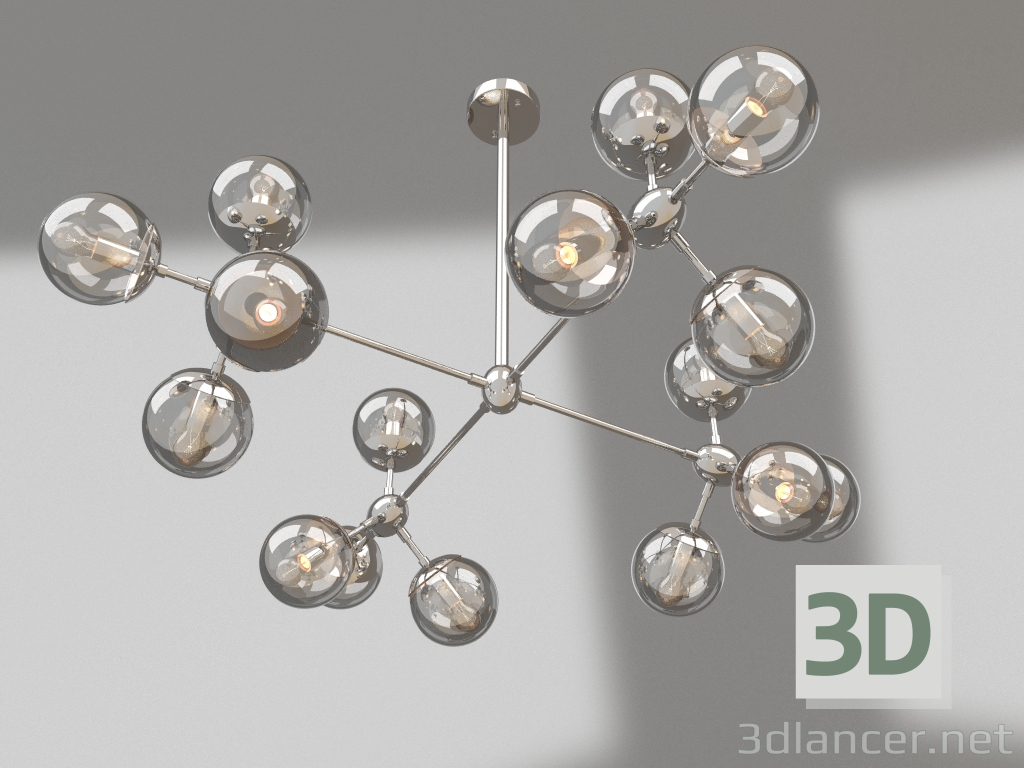 Modelo 3d Luminária pendente Richard (FR5596PL-16CH) - preview