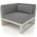 3D Modell Modulares Sofa, Abschnitt 6 links (Zementgrau) - Vorschau