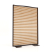 3d model Partition made of artificial wood and aluminum 120x170 (Roble golden, Black) - preview