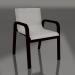 3d model Silla club de comedor (Negro) - vista previa