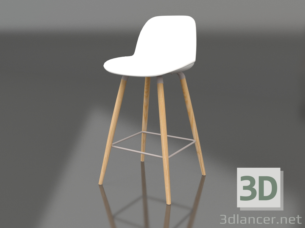 3D modeli Bar taburesi Albert Kuip 75 cm (Beyaz) - önizleme