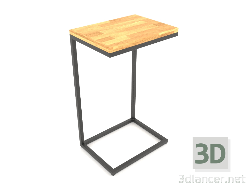 3d model Mesita de noche rectangular (SUELO DE MADERA, 40x30x65) - vista previa