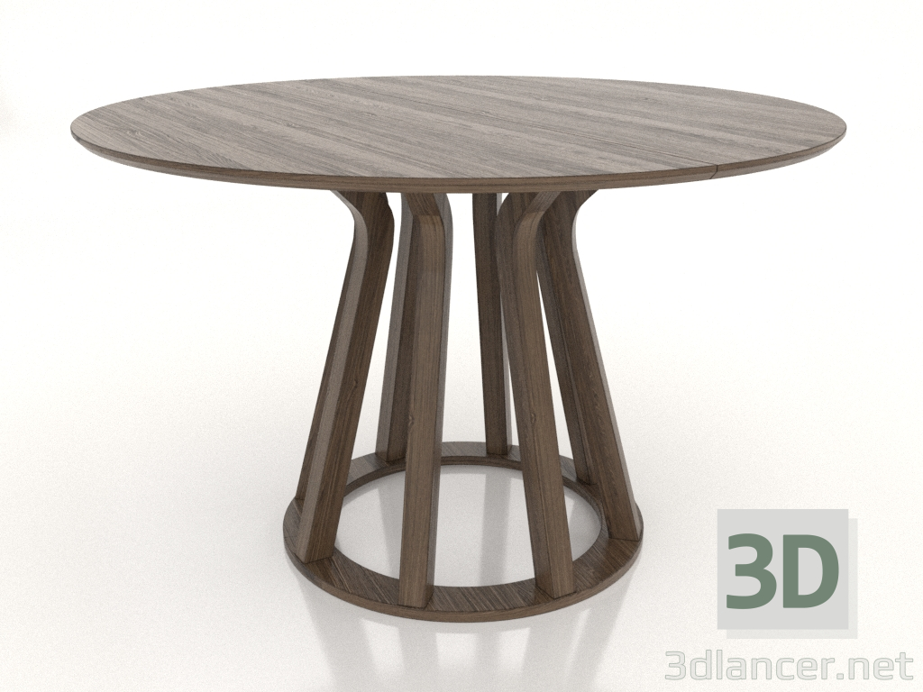 3d model Dining table Ø 1200 mm (lightened ash walnut) - preview