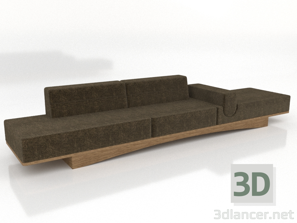modello 3D Divano PLATTO - anteprima modello 3D Divano PLATTO - anteprima