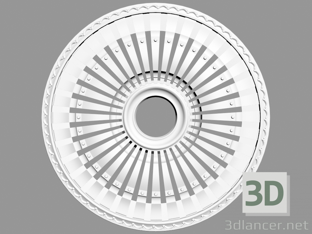 3d модель Розетка потолочная (Р41) – превью